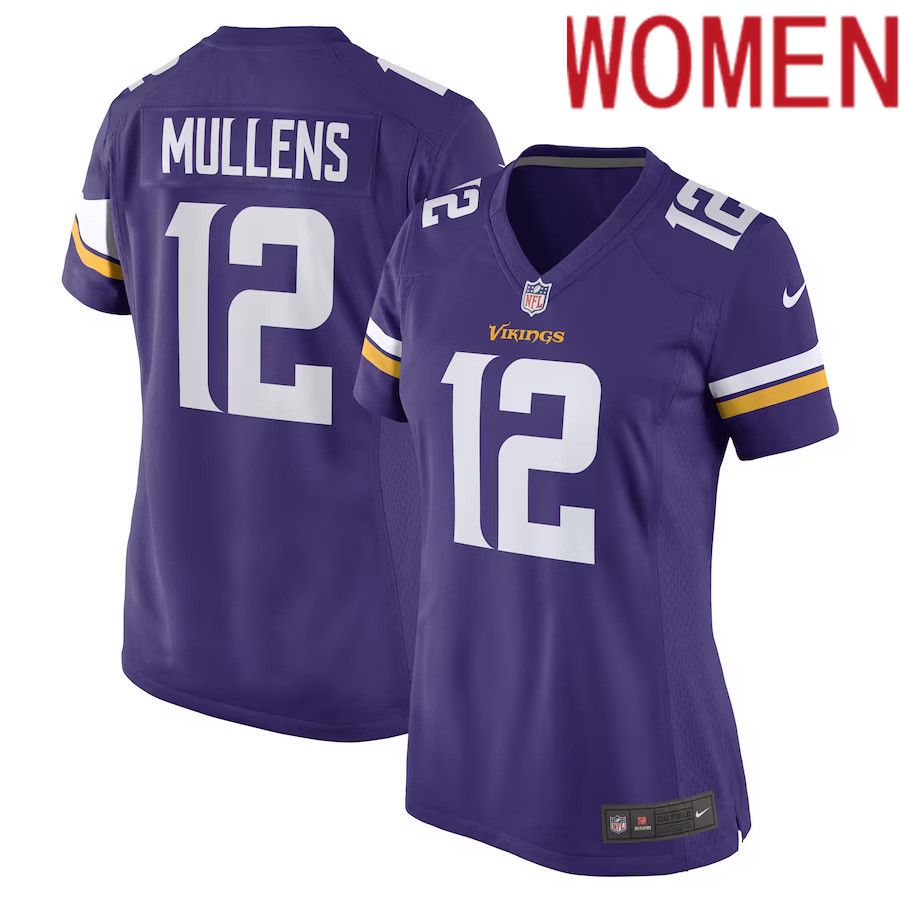 Women Minnesota Vikings #12 Nick Mullens Nike Purple Game Player NFL Jersey->women nfl jersey->Women Jersey
